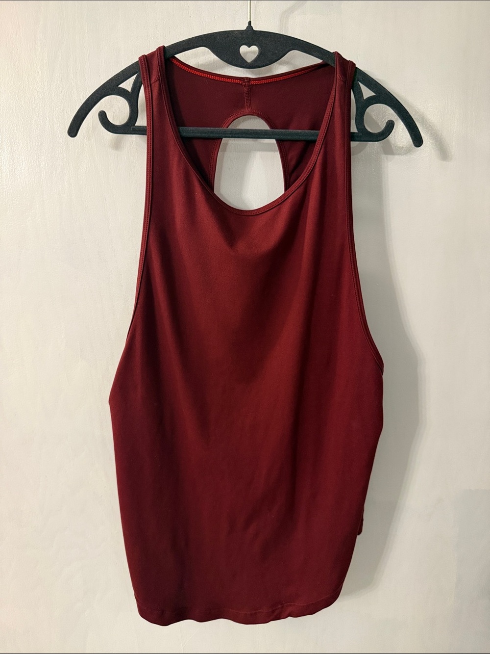 Women’s Sleeveless Racerback Yoga Tank in Burgundy